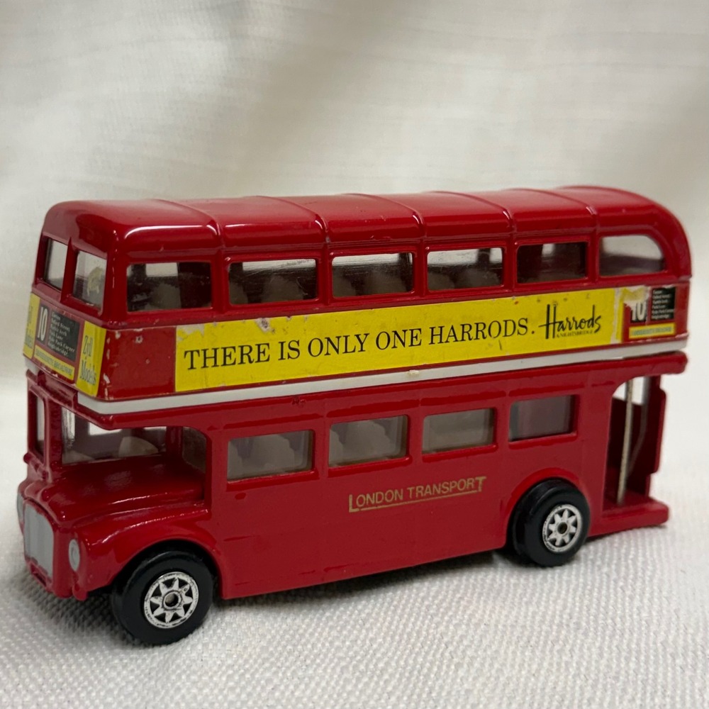 Zyll Models London Transport Double Decker Bus Harrods Red Diecast Model Toy - Picture 2 of 16
